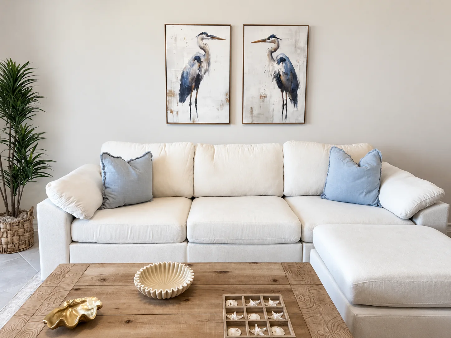 Living room detail at the Ave Maria Residence