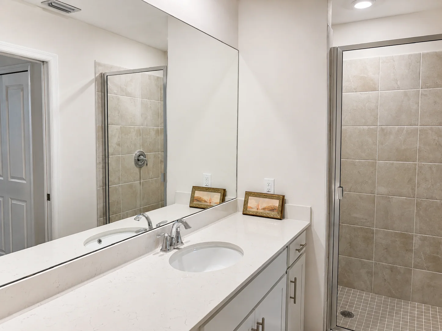 Primary bathroom at the Ave Maria Residence