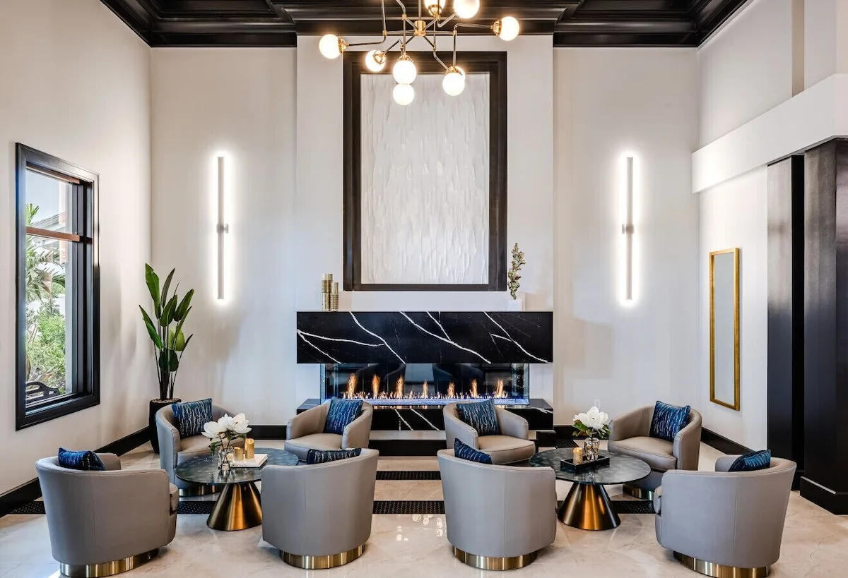 Clubhouse lounge at The National