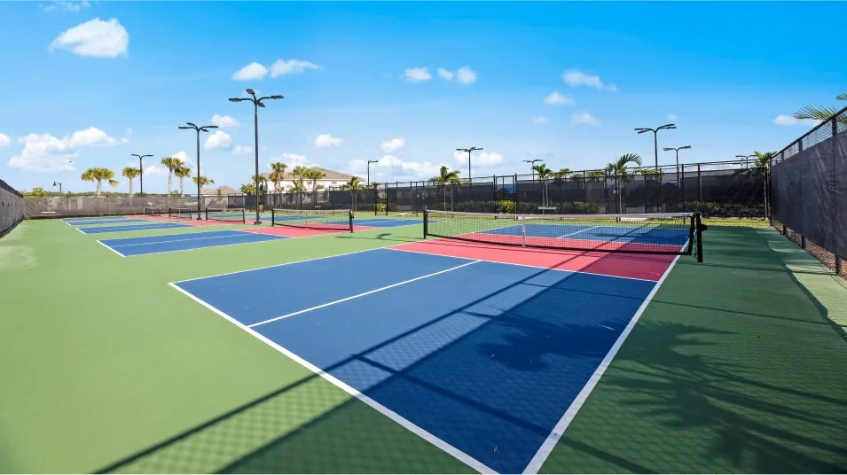 Pickleball courts at The National